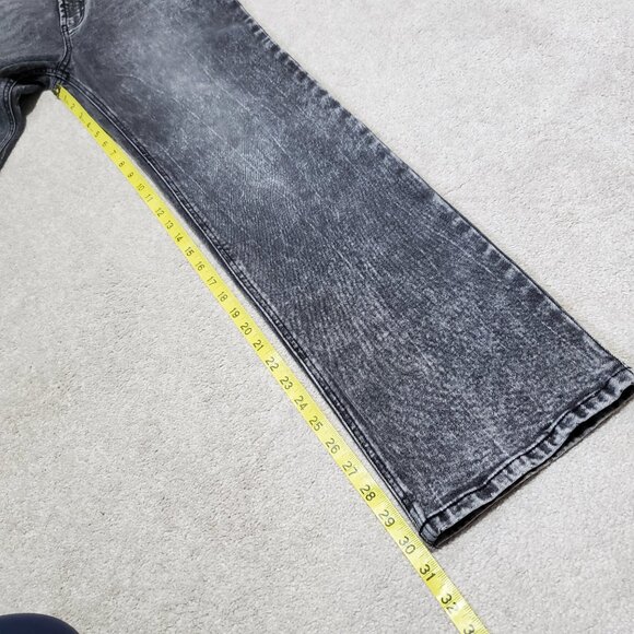 AFRM Fez Straight Leg Carpenter Jeans Hi-Rise Utility Acid Wash Women 28 x 30.5" - Picture 13 of 14